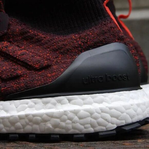 NEW Adidas UltraBoost Mid All Terrain Burgundy Carbon Black Size Mens 12 S82035 - Picture 10 of 14